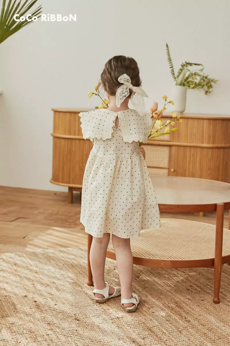 Coco Ribbon - Korean Children Fashion - #kidsstore - Dot Sailor One-piece - 2