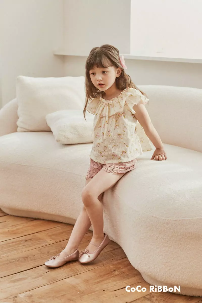 Coco Ribbon - Korean Children Fashion - #kidsstore - Snow Flower Blouse