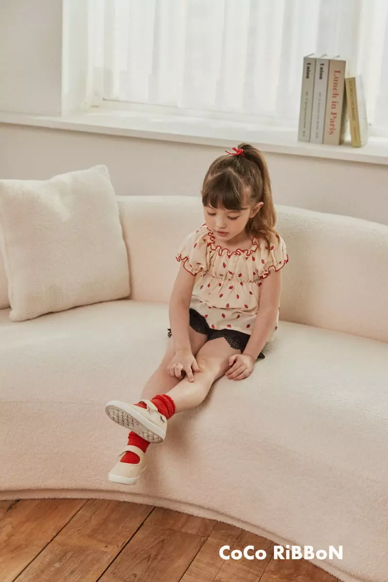 Coco Ribbon - Korean Children Fashion - #kidsstore - Berry Blouse - 10