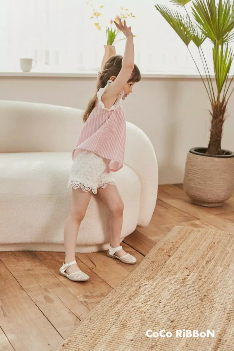 Coco Ribbon - Korean Children Fashion - #kidsstore - Stripes Choco Blouse - 9