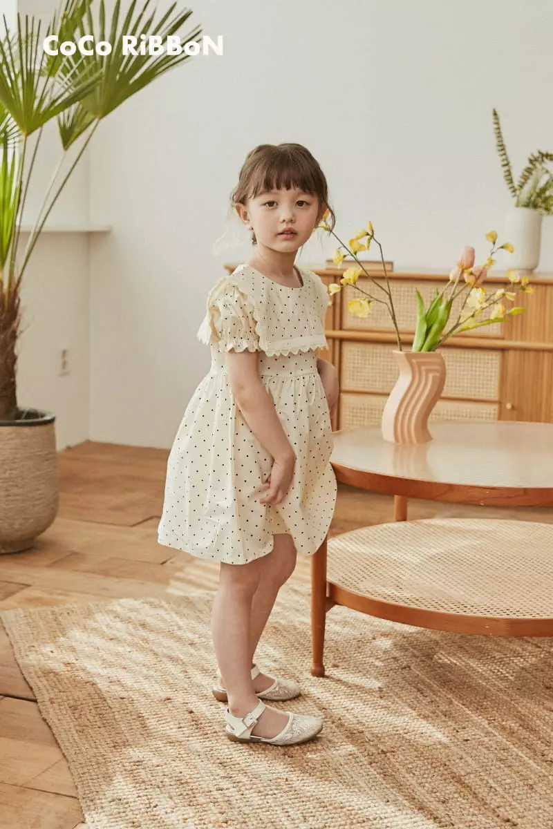 Coco Ribbon - Korean Children Fashion - #kidzfashiontrend - Dot Sailor One-piece - 3