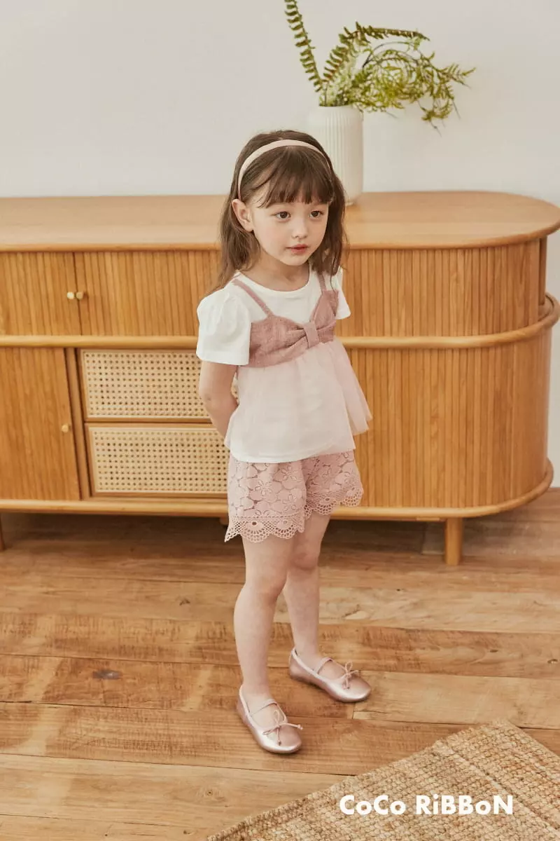 Coco Ribbon - Korean Children Fashion - #kidzfashiontrend - Ribbon Shabanf Tee - 12