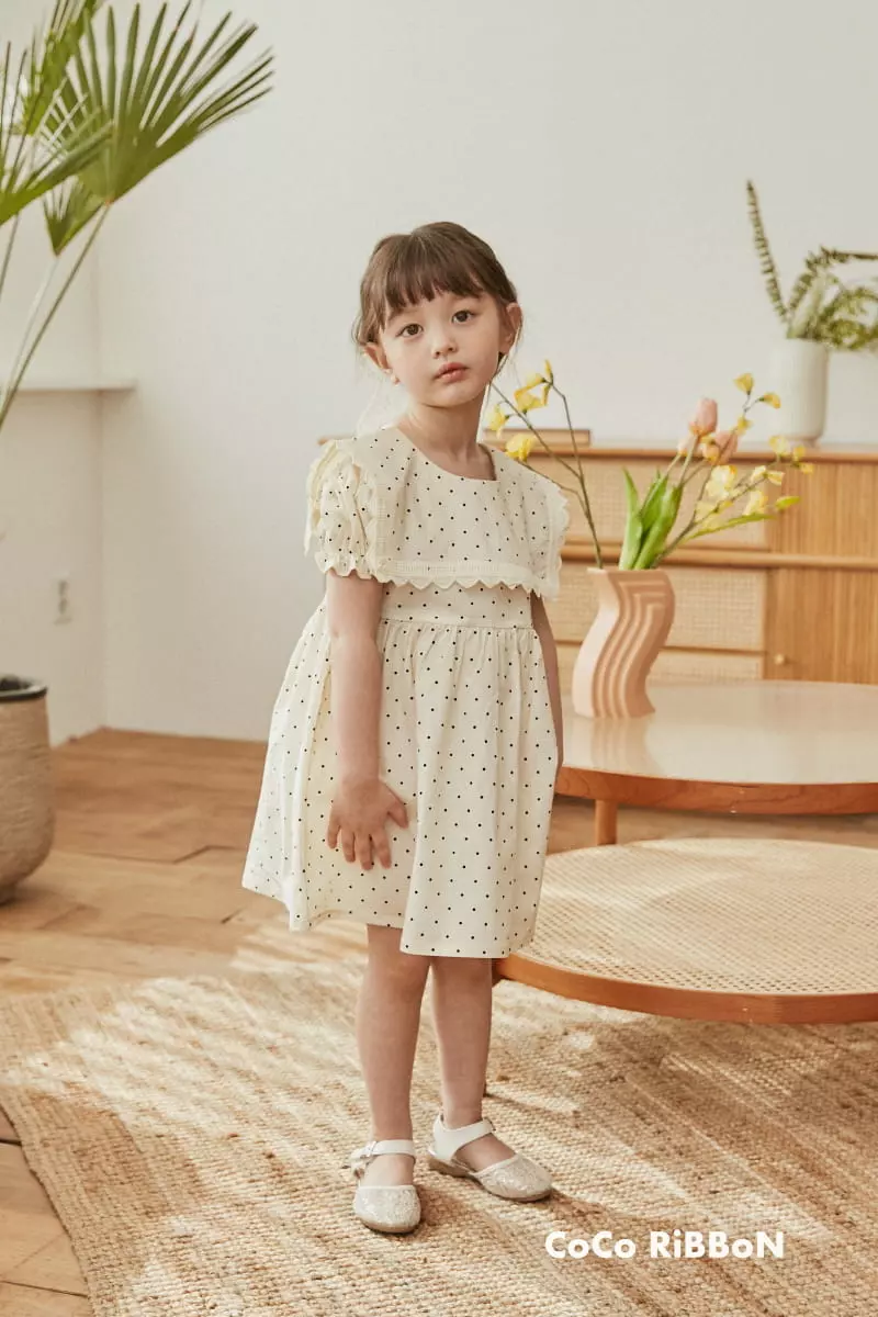 Coco Ribbon - Korean Children Fashion - #littlefashionista - Dot Sailor One-piece - 5