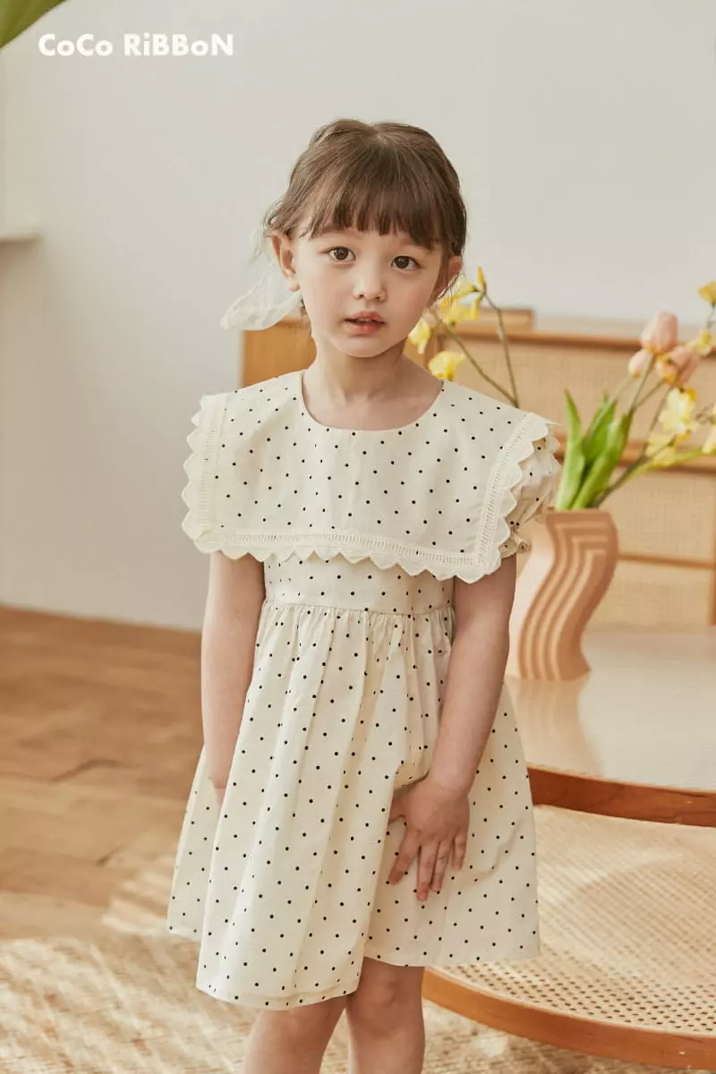 Coco Ribbon - Korean Children Fashion - #magicofchildhood - Dot Sailor One-piece - 6