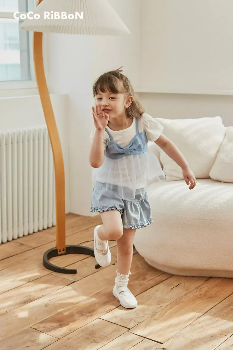 Coco Ribbon - Korean Children Fashion - #magicofchildhood - Ribbon Shabanf Tee