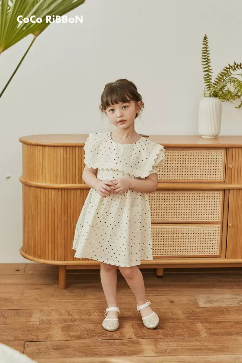 Coco Ribbon - Korean Children Fashion - #minifashionista - Dot Sailor One-piece - 7