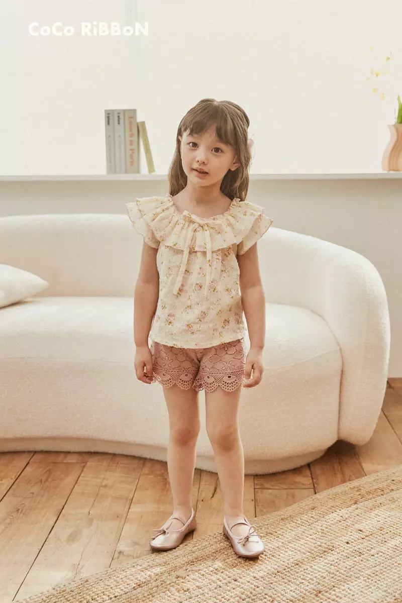 Coco Ribbon - Korean Children Fashion - #minifashionista - Snow Flower Blouse - 6