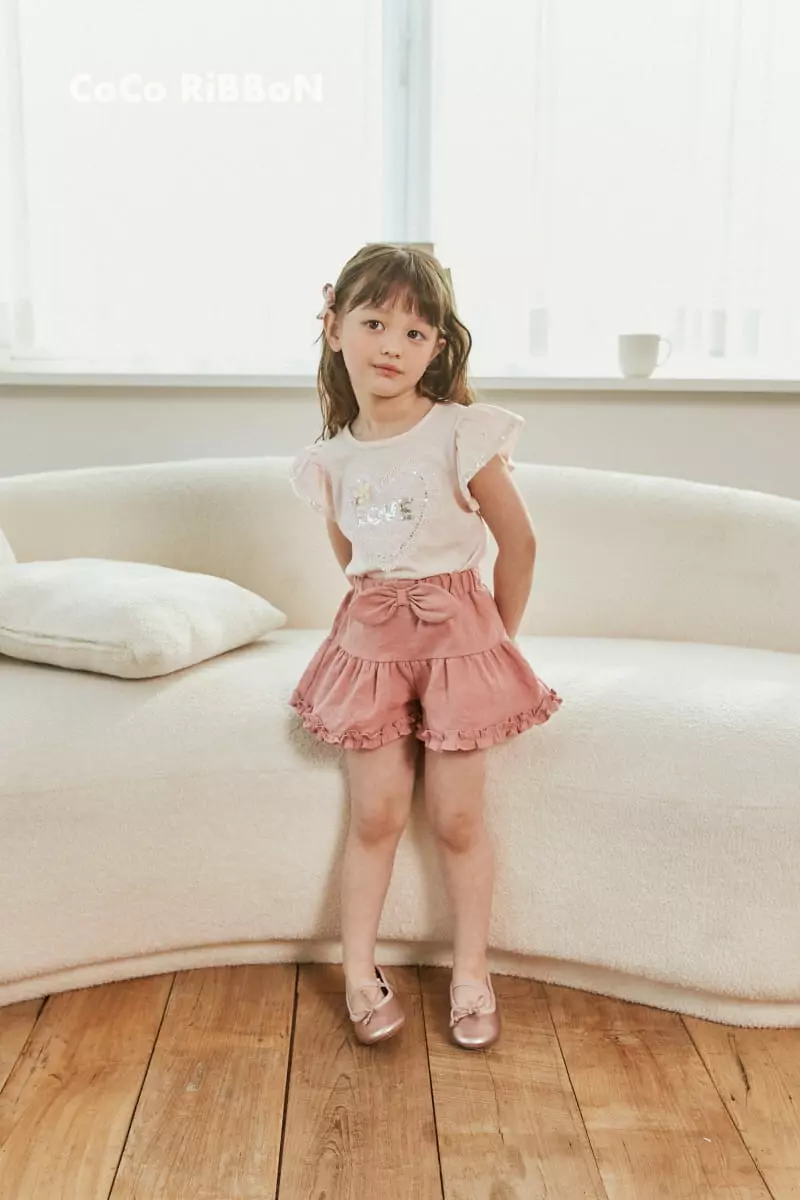 Coco Ribbon - Korean Children Fashion - #minifashionista - Heart Bling Tee - 5