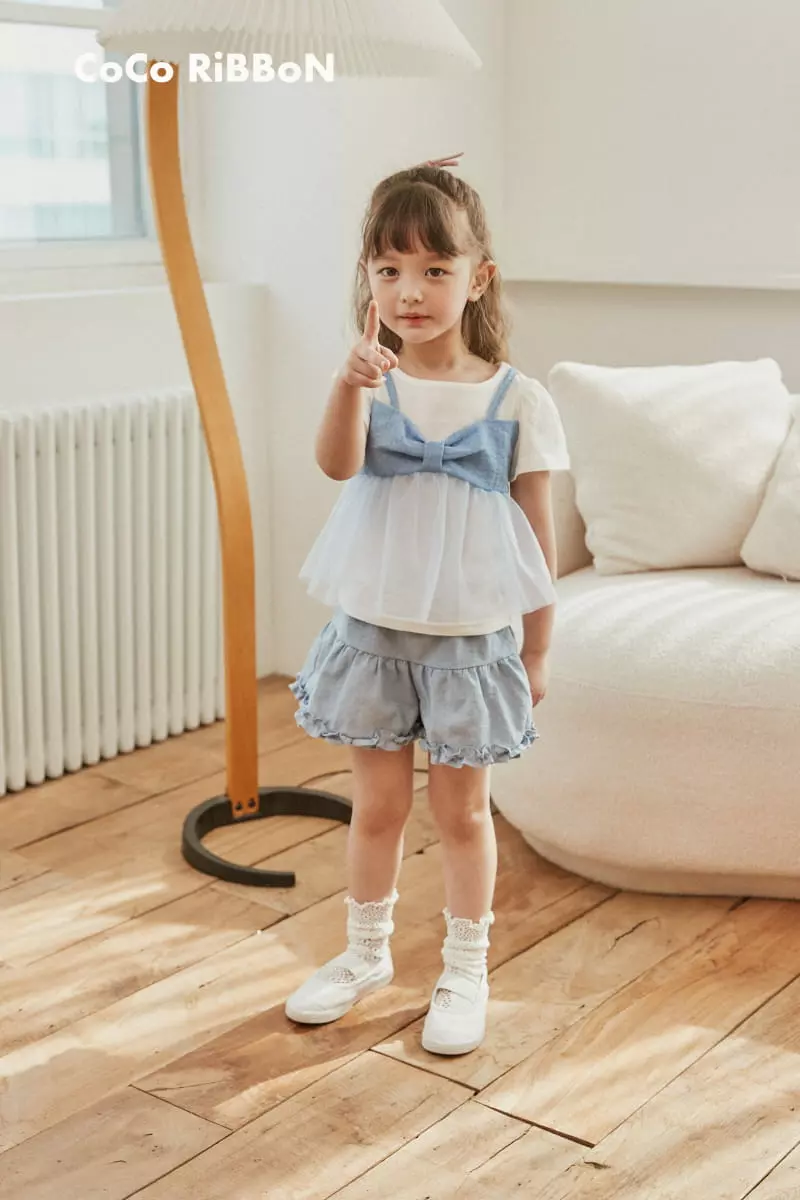 Coco Ribbon - Korean Children Fashion - #prettylittlegirls - Ribbon Shabanf Tee - 3