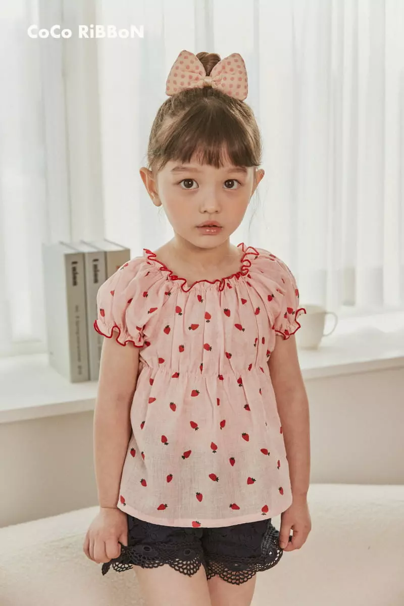 Coco Ribbon - Korean Children Fashion - #prettylittlegirls - Berry Blouse - 2