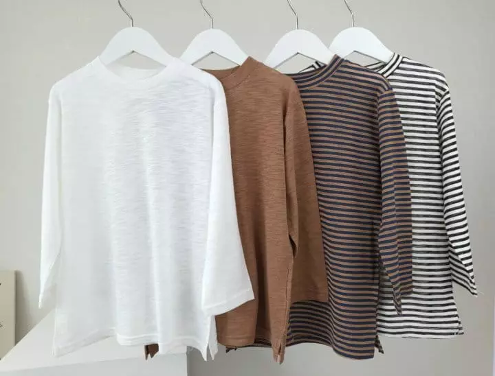 Coddackgi - Korean Children Fashion - #Kfashion4kids - Slub Slit Tee - 5