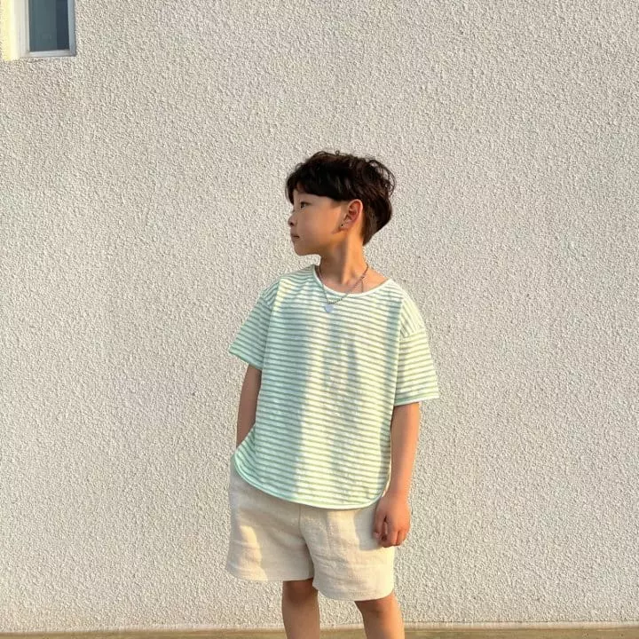 Coddackgi - Korean Children Fashion - #discoveringself - Mono Stripes Tee - 2