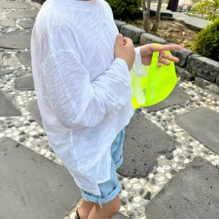 Coddackgi - Korean Children Fashion - #kidsshorts - Slub Slit Tee - 2