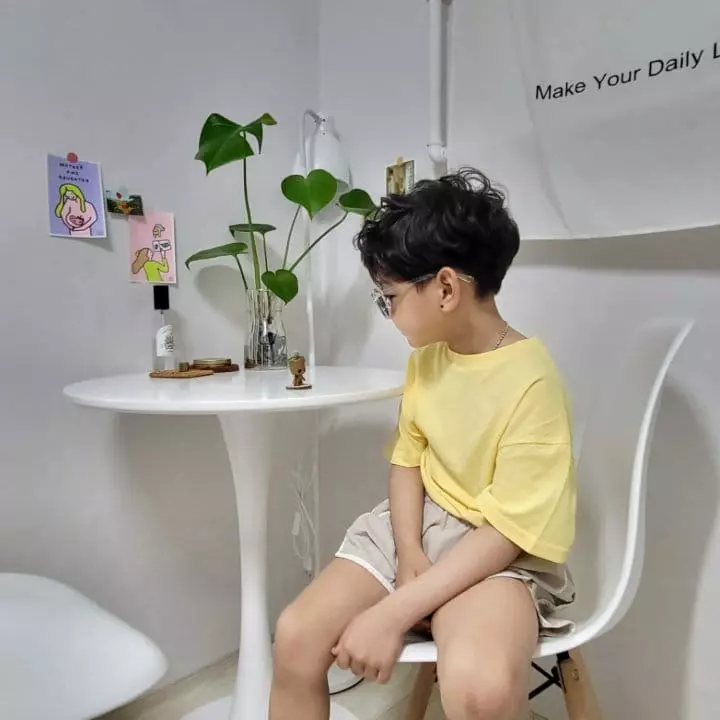 Coddackgi - Korean Children Fashion - #kidsshorts - Bet Slit Tee