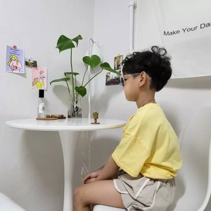 Coddackgi - Korean Children Fashion - #kidsstore - Bet Slit Tee - 2