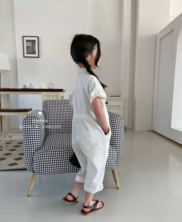 Comma - Korean Children Fashion - #Kfashion4kids - Denim Jumpsuit - 5