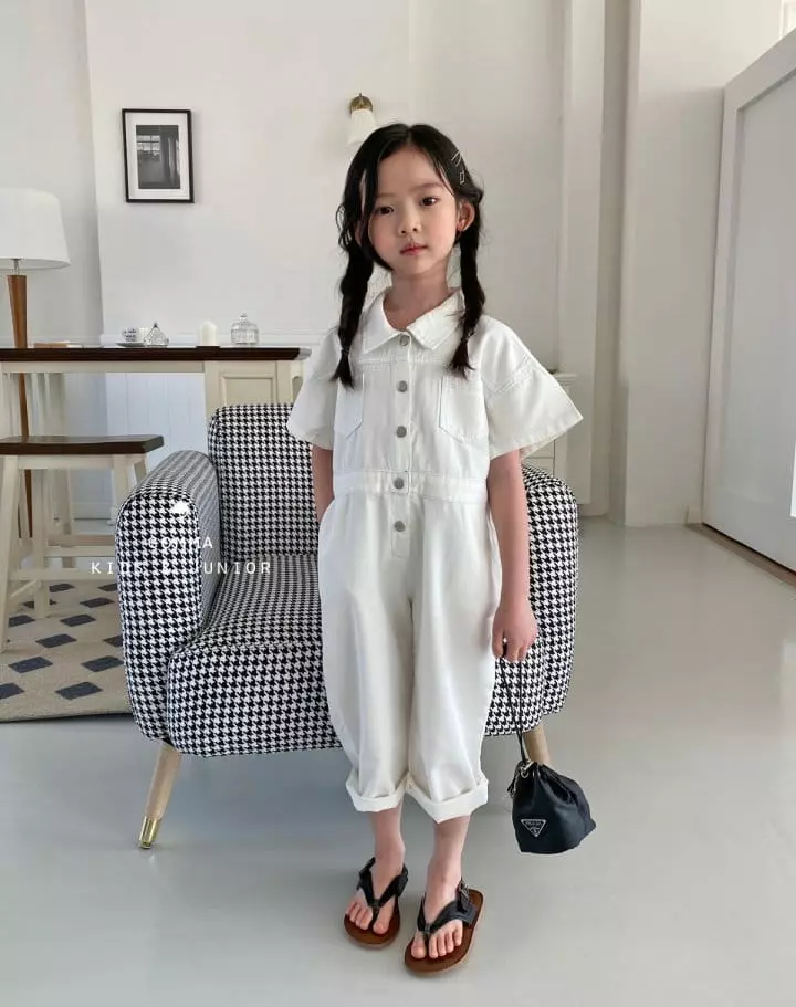 Comma - Korean Children Fashion - #fashionkids - Denim Jumpsuit