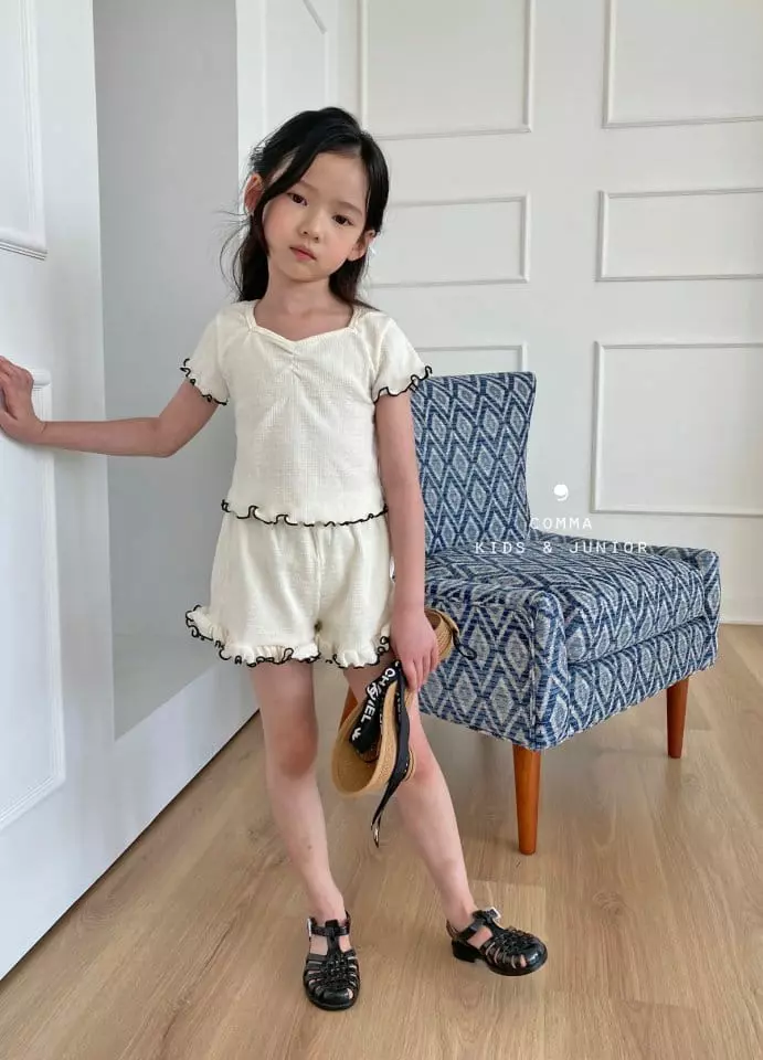 Comma - Korean Children Fashion - #magicofchildhood - Margarine Top Bottom Set - 6
