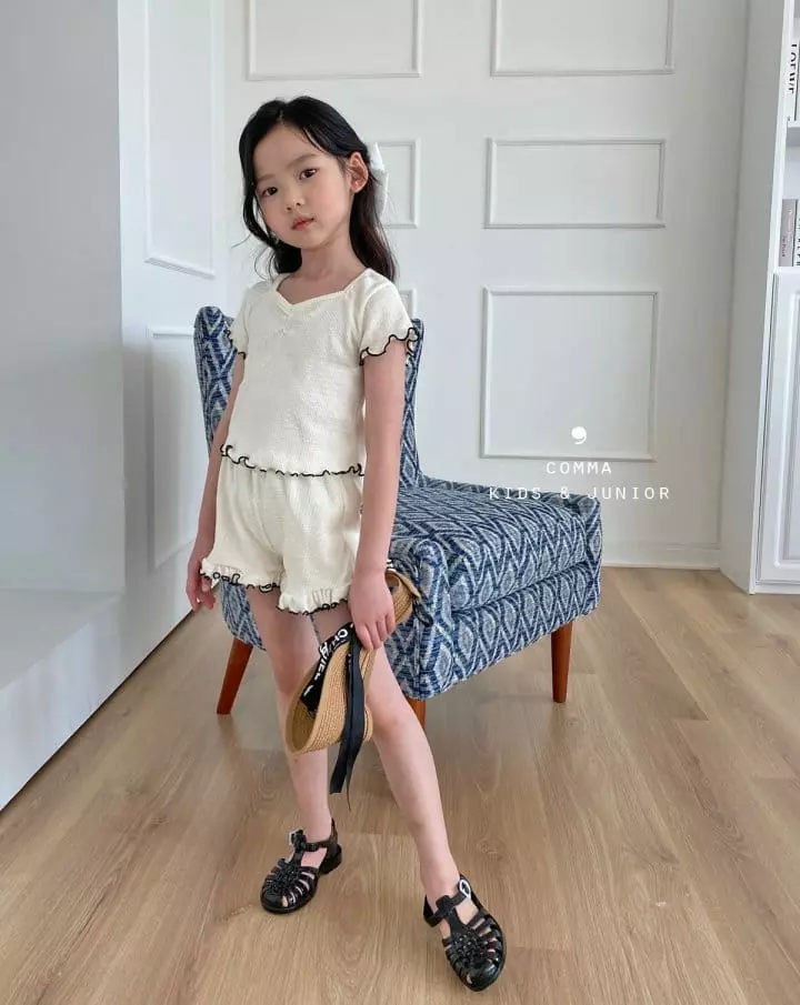Comma - Korean Children Fashion - #prettylittlegirls - Margarine Top Bottom Set - 8