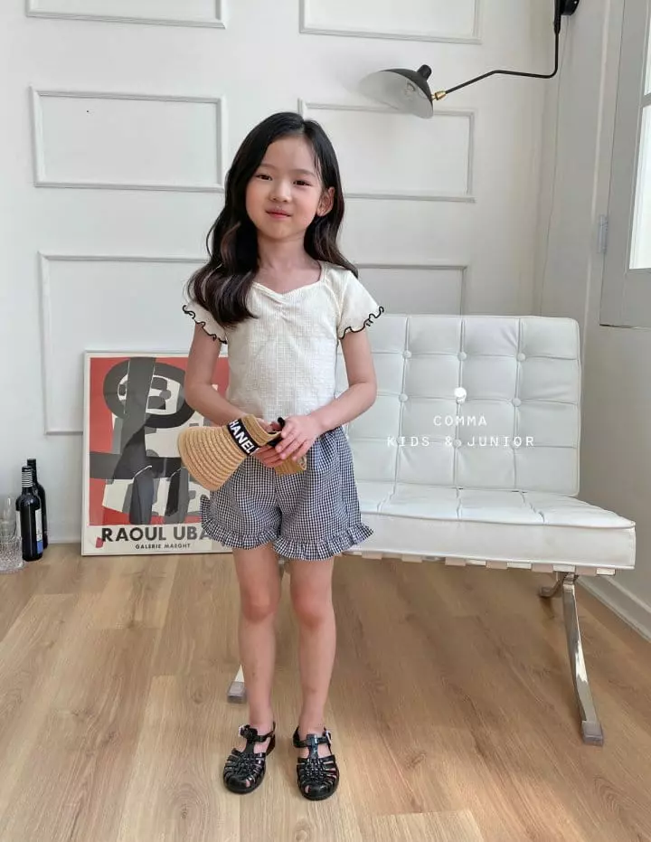 Comma - Korean Children Fashion - #stylishchildhood - Margarine Top Bottom Set - 11
