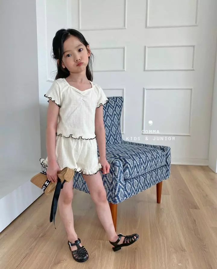 Comma - Korean Children Fashion - #todddlerfashion - Margarine Top Bottom Set - 9