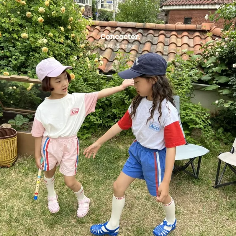 Concocter - Korean Children Fashion - #Kfashion4kids - Ari Sleeve Color Tee - 12