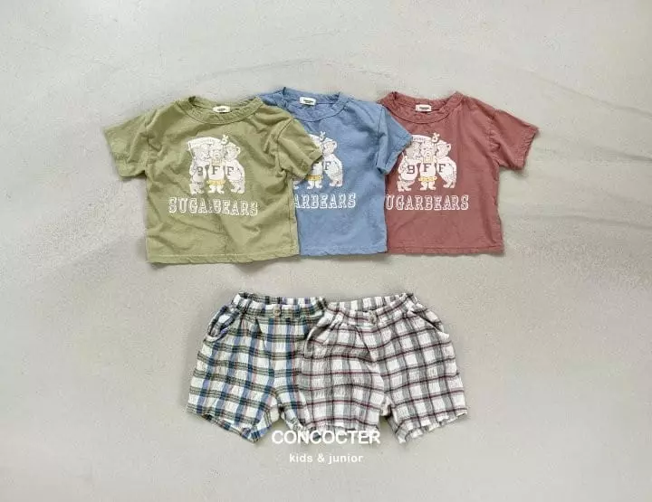 Concocter - Korean Children Fashion - #Kfashion4kids - Cracker Check Shorts - 9