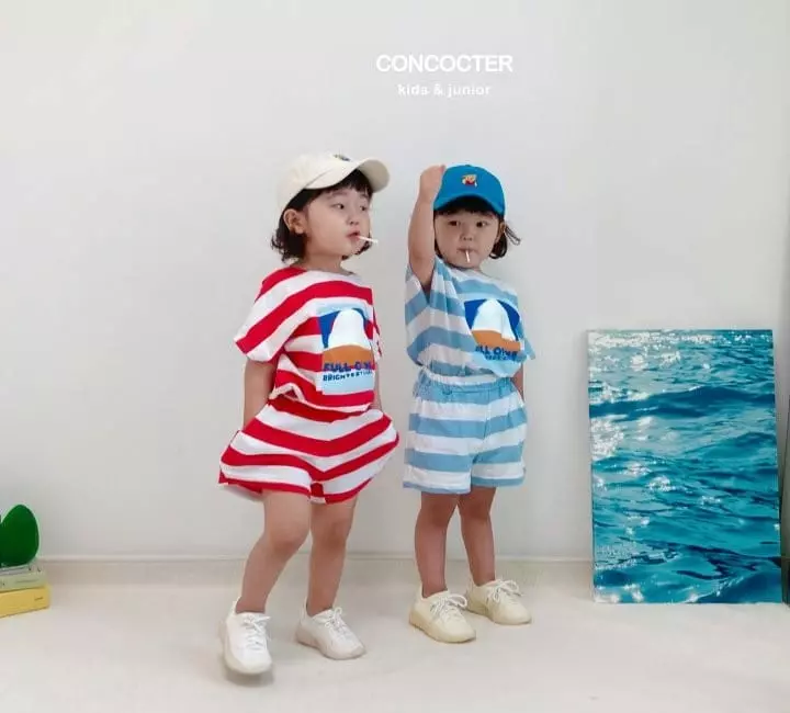 Concocter - Korean Children Fashion - #Kfashion4kids - Oh Yes Denggang Top Bottom Set - 6