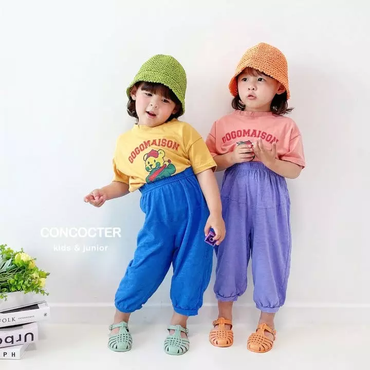 Concocter - Korean Children Fashion - #childofig - Gogo Bear Capri Top Bottom Set - 8