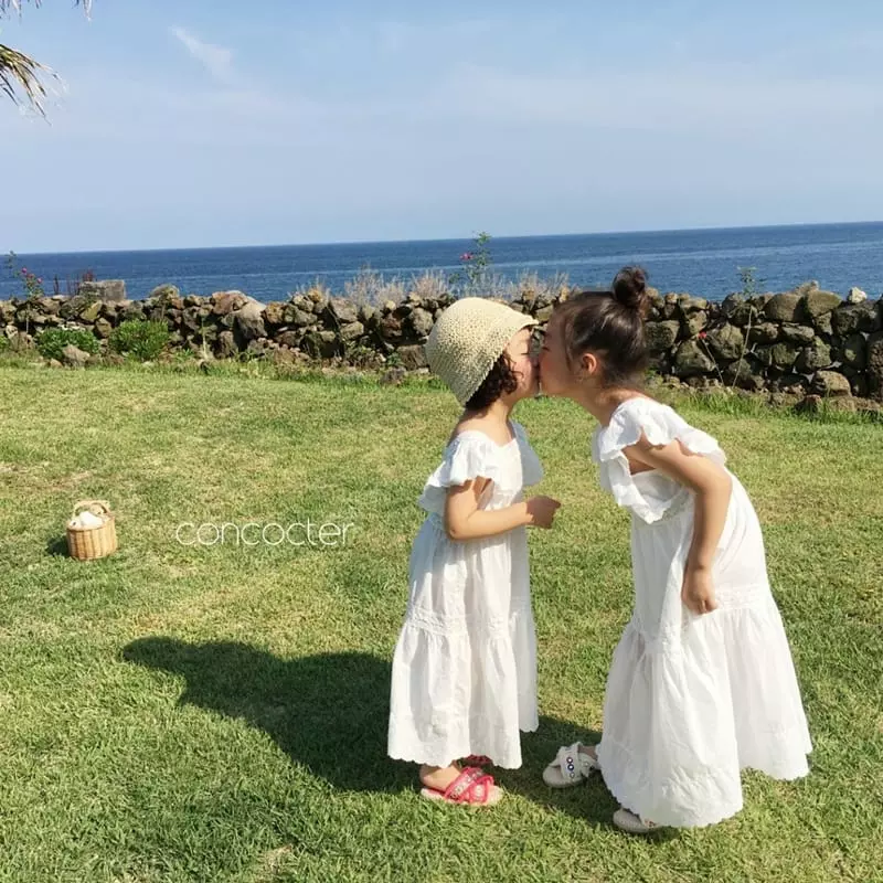 Concocter - Korean Children Fashion - #childrensboutique - Aroha Lace Long One-piece - 2