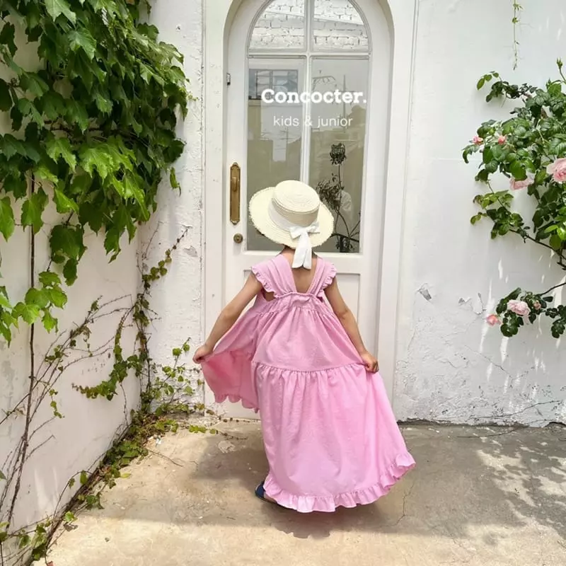 Concocter - Korean Children Fashion - #childrensboutique - Small Girls Maxy One-piece - 4