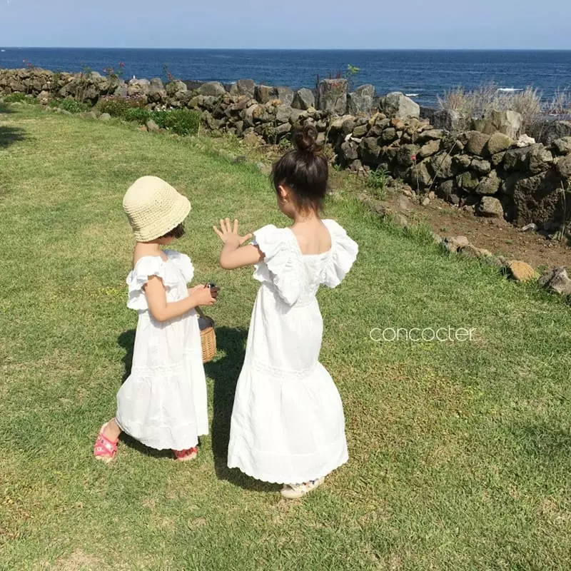 Concocter - Korean Children Fashion - #designkidswear - Aroha Lace Long One-piece - 3