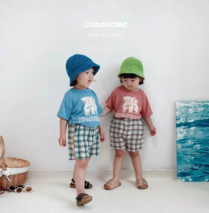 Concocter - Korean Children Fashion - #designkidswear - Cracker Check Shorts - 3