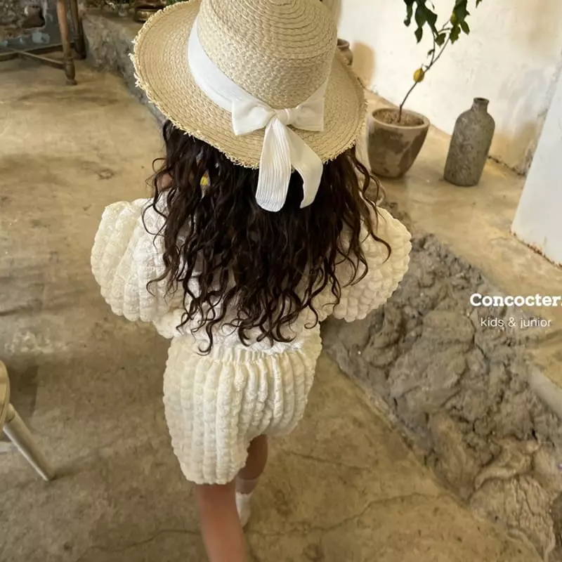 Concocter - Korean Children Fashion - #discoveringself - Bell Embo Top Bottom Set - 2