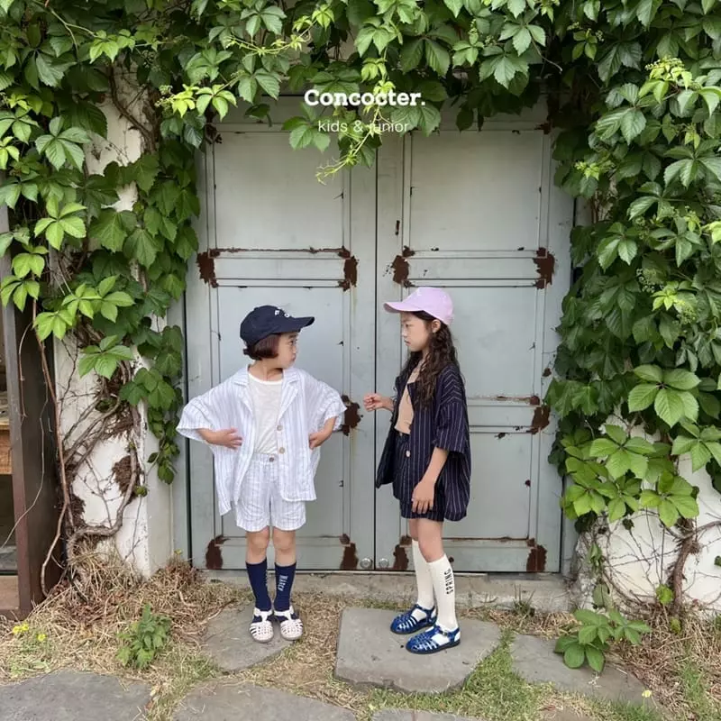 Concocter - Korean Children Fashion - #discoveringself - Charlang Stripes Top Bottom Set