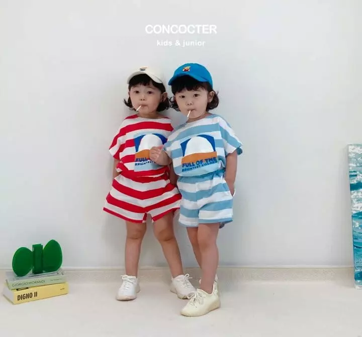 Concocter - Korean Children Fashion - #discoveringself - Oh Yes Denggang Top Bottom Set