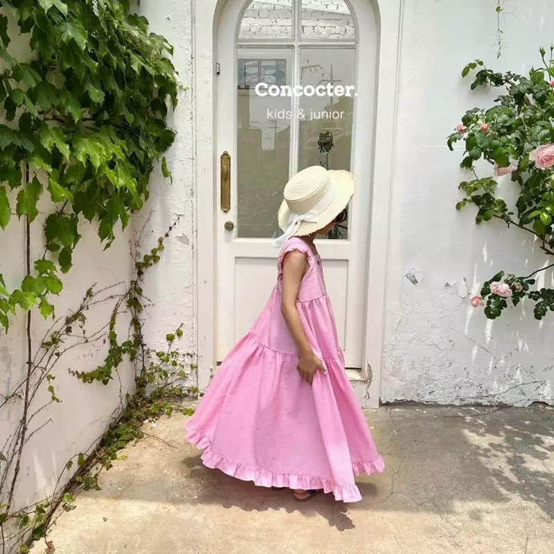 Concocter - Korean Children Fashion - #fashionkids - Small Girls Maxy One-piece - 6