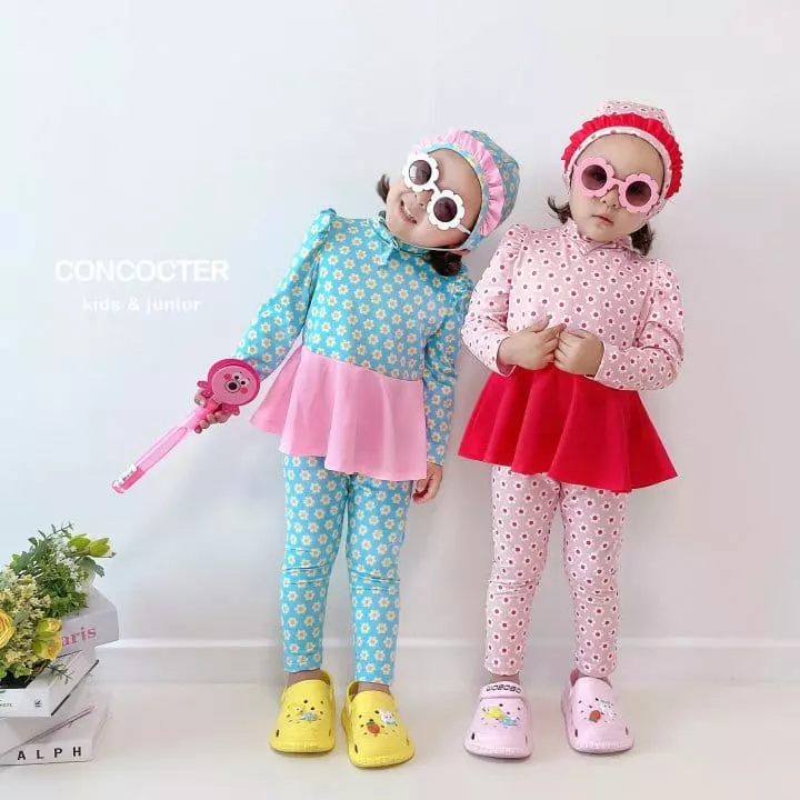 Concocter - Korean Children Fashion - #kidsshorts - Small Plare Rashgaurd