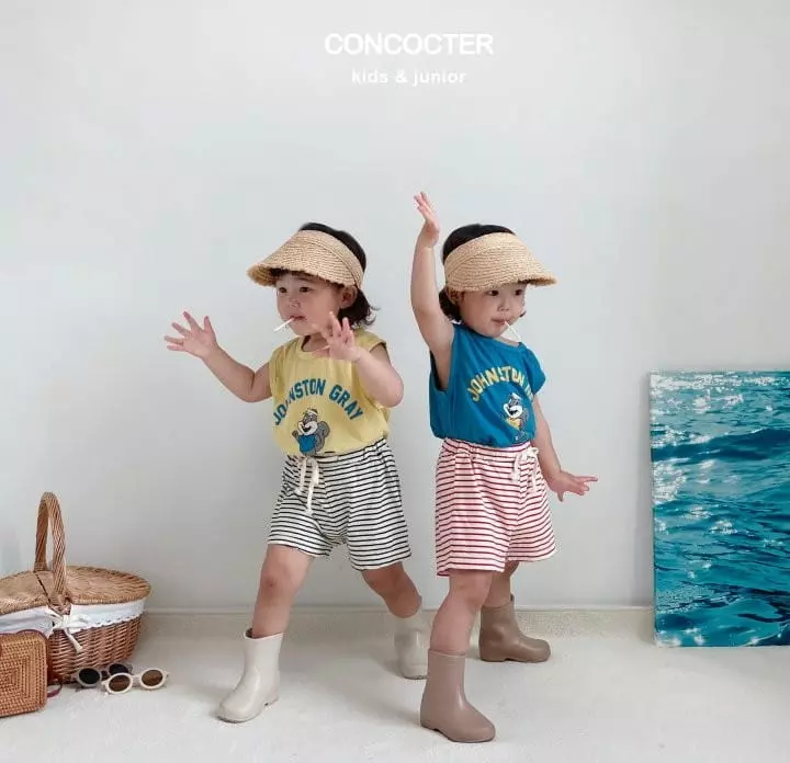 Concocter - Korean Children Fashion - #fashionkids - Squirrel Top Bottom Set - 4