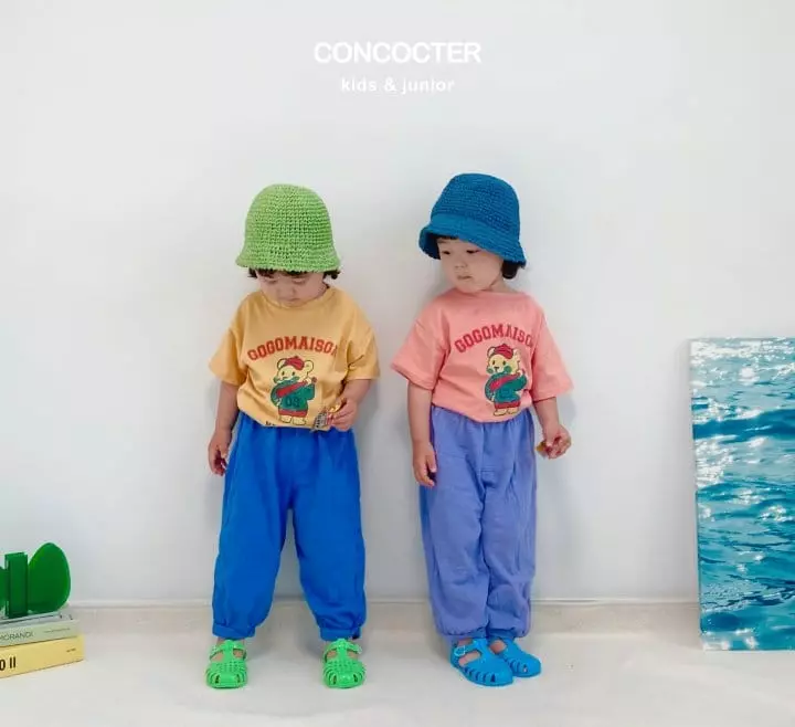 Concocter - Korean Children Fashion - #kidsshorts - Gogog Bear Top Bottom Set