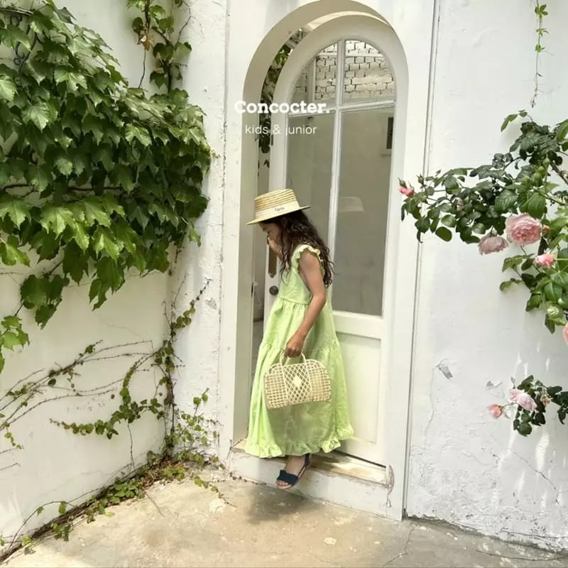 Concocter - Korean Children Fashion - #kidsstore - Small Girls Maxy One-piece - 8