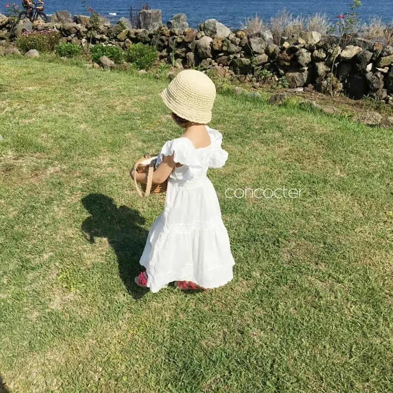 Concocter - Korean Children Fashion - #kidsstore - Aroha Lace Long One-piece - 7