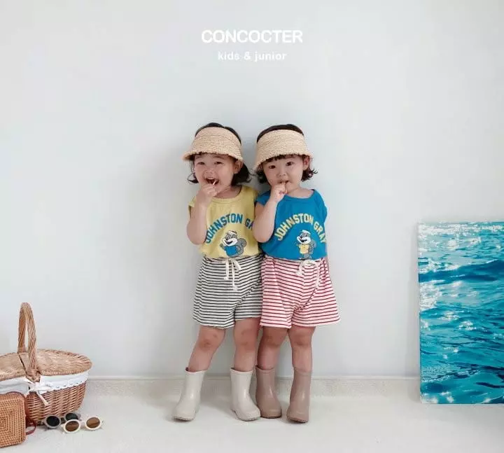 Concocter - Korean Children Fashion - #kidsstore - Squirrel Top Bottom Set - 5