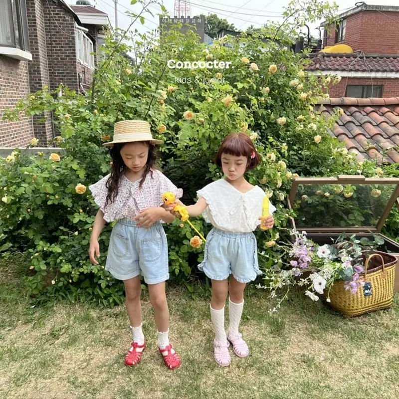 Concocter - Korean Children Fashion - #littlefashionista - Big Collar Blouse - 9