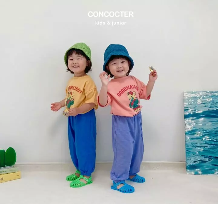 Concocter - Korean Children Fashion - #littlefashionista - Gogog Bear Top Bottom Set - 5