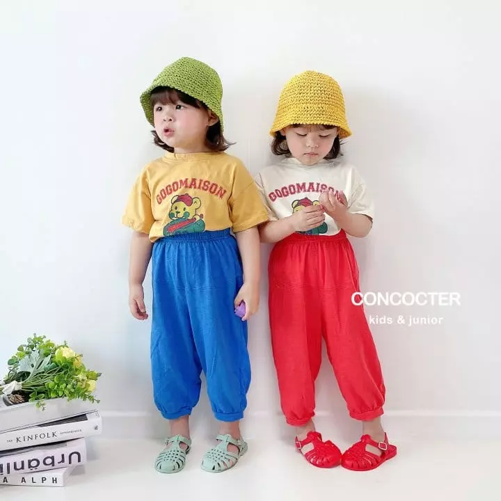 Concocter - Korean Children Fashion - #magicofchildhood - Gogo Bear Capri Top Bottom Set - 5