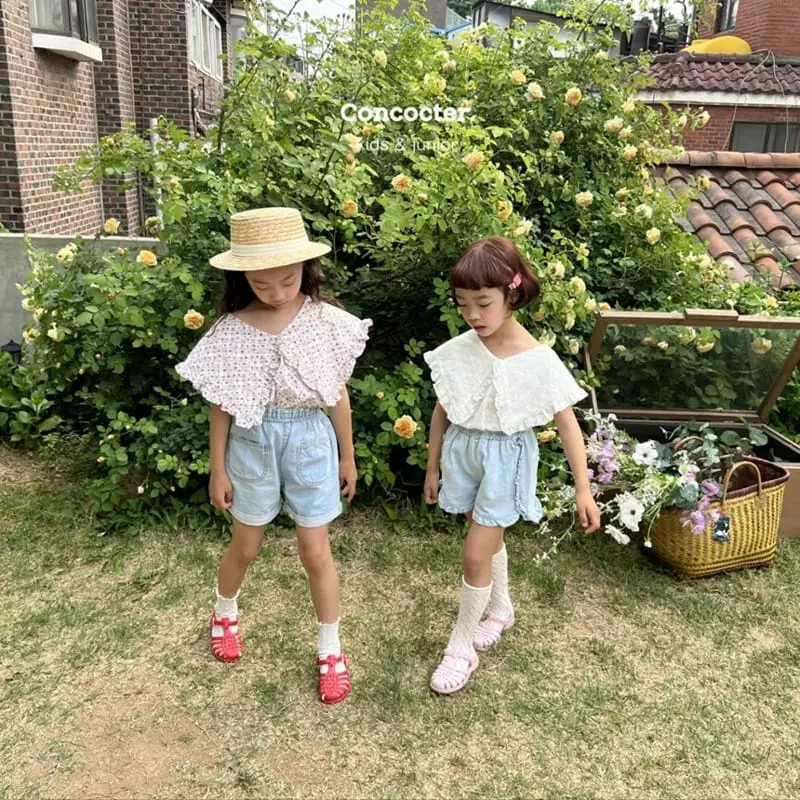 Concocter - Korean Children Fashion - #magicofchildhood - Big Collar Blouse - 10