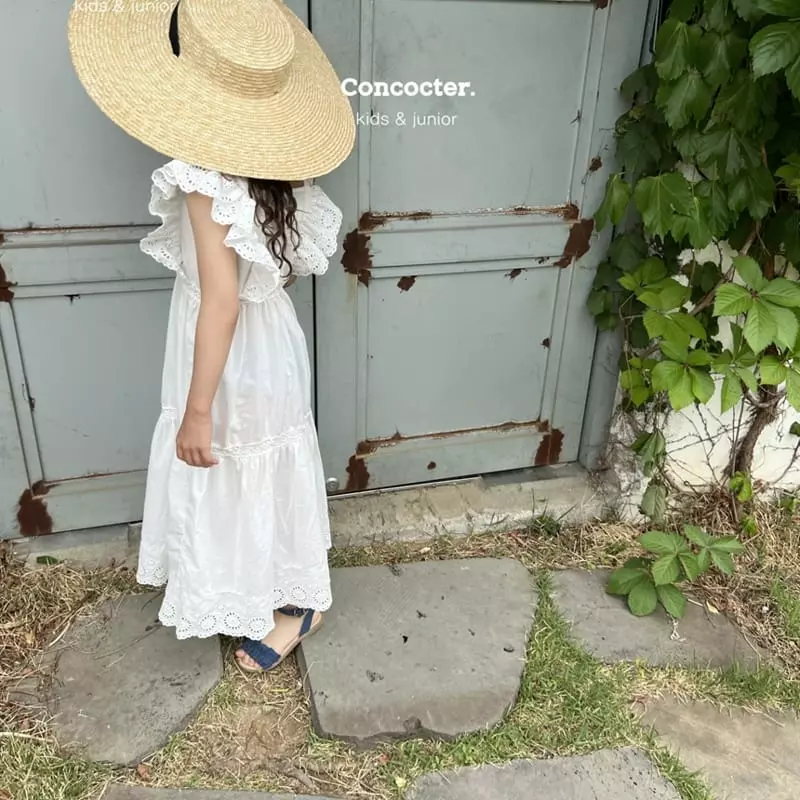 Concocter - Korean Children Fashion - #magicofchildhood - Aroha Lace Long One-piece - 11