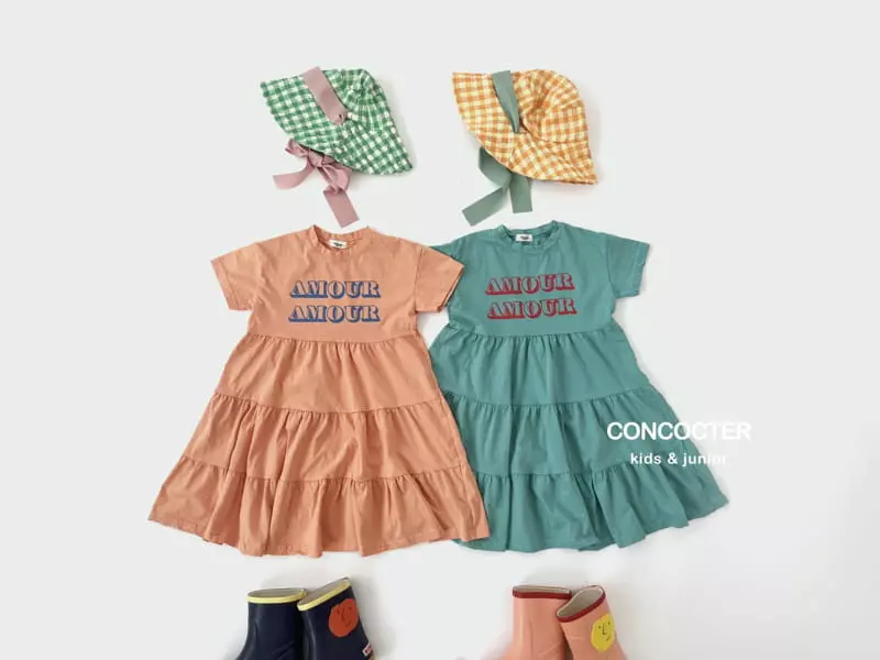 Concocter - Korean Children Fashion - #minifashionista - Amor Teares Long One-piece - 10