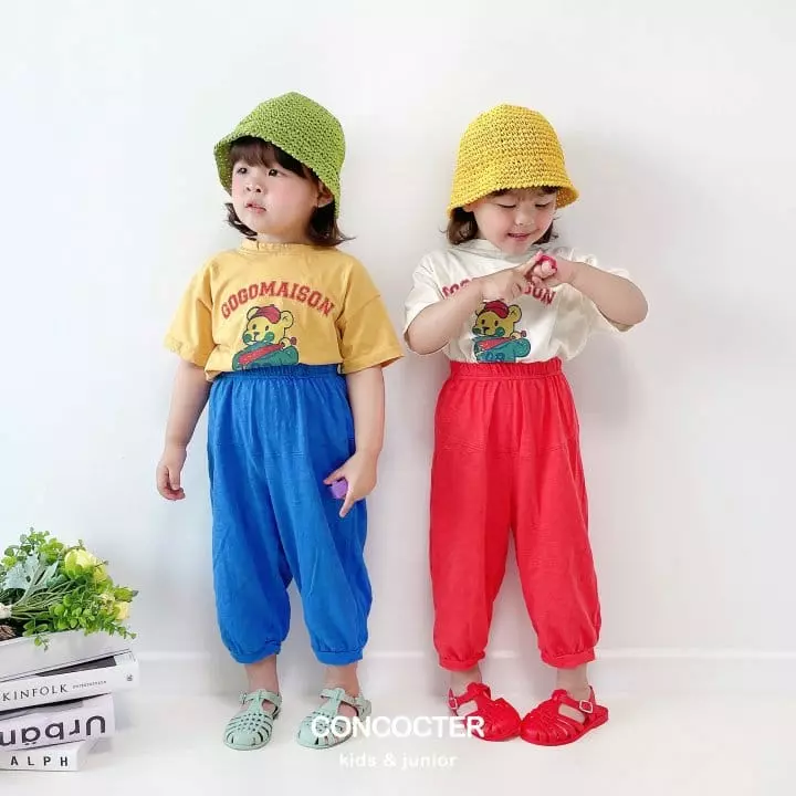 Concocter - Korean Children Fashion - #minifashionista - Gogo Bear Capri Top Bottom Set - 6